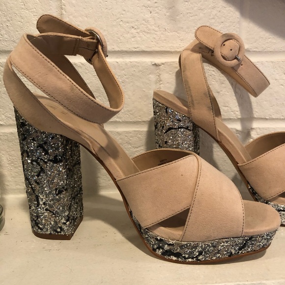 Nude sparkle platforms - Picture 2 of 6